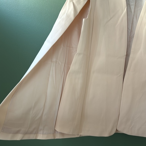 New women’s Sz L blush pink open front elegant classy formal cape blazer top - Picture 7 of 10